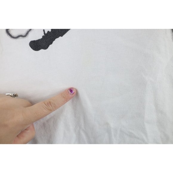 Nike Air Jordan Boys Small Faded Big Jumpman Logo Short Sleeve T-Shirt White - Picture 5 of 9